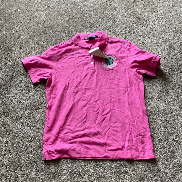 Devon Jones Pink Pima Cotton Polo SIZE M - Picture 1 of 6
